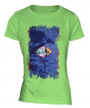 Guam Grunge Flag Ladies T-Shirt