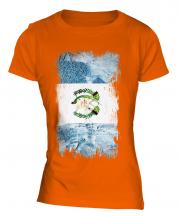 Guatemala Grunge Flag Ladies T-Shirt