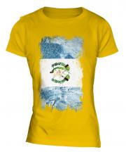 Guatemala Grunge Flag Ladies T-Shirt
