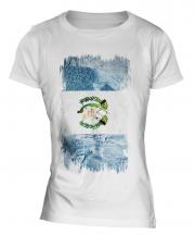 Guatemala Grunge Flag Ladies T-Shirt