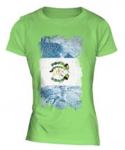 Guatemala Grunge Flag Ladies T-Shirt