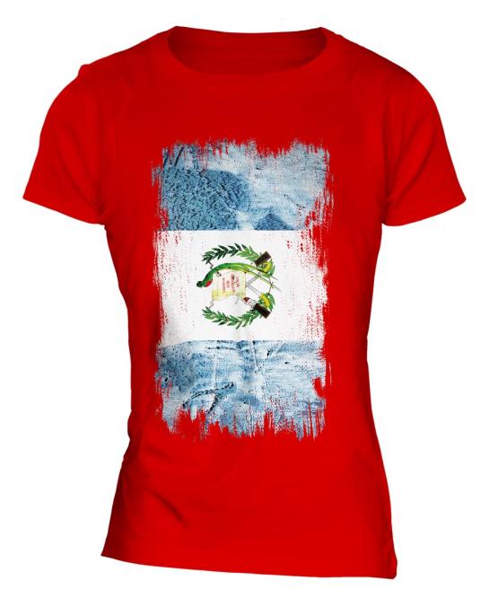 Guatemala Grunge Flag Ladies T-Shirt