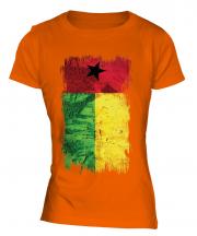 Guinea Bissau Grunge Flag Ladies T-Shirt