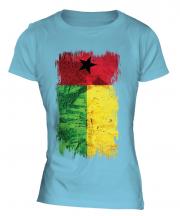 Guinea Bissau Grunge Flag Ladies T-Shirt