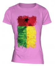 Guinea Bissau Grunge Flag Ladies T-Shirt