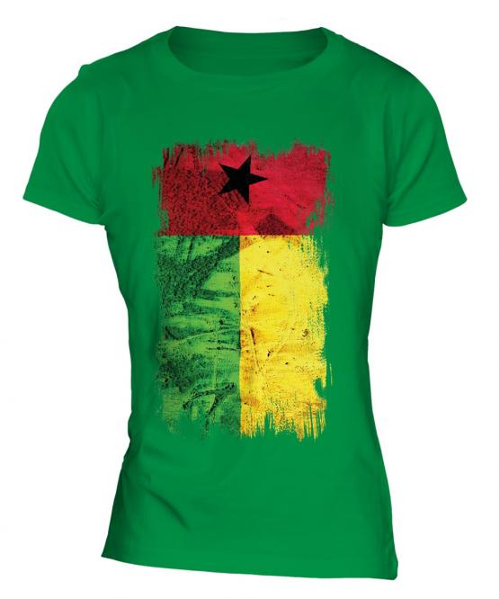 Guinea Bissau Grunge Flag Ladies T-Shirt