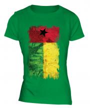 Guinea Bissau Grunge Flag Ladies T-Shirt