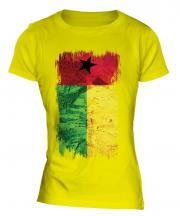 Guinea Bissau Grunge Flag Ladies T-Shirt