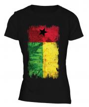 Guinea Bissau Grunge Flag Ladies T-Shirt