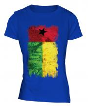 Guinea Bissau Grunge Flag Ladies T-Shirt