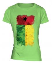 Guinea Bissau Grunge Flag Ladies T-Shirt