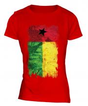 Guinea Bissau Grunge Flag Ladies T-Shirt