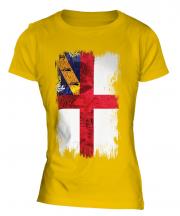 Herm Grunge Flag Ladies T-Shirt