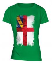 Herm Grunge Flag Ladies T-Shirt