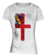 Herm Grunge Flag Ladies T-Shirt