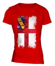 Herm Grunge Flag Ladies T-Shirt