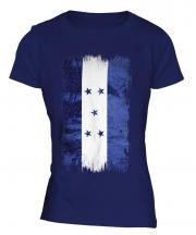 Honduras Grunge Flag Ladies T-Shirt