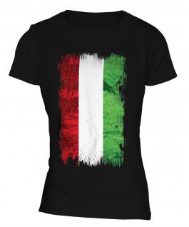 Hungary Grunge Flag Ladies T-Shirt