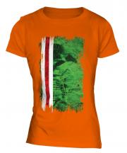 Ichkeria Grunge Flag Ladies T-Shirt