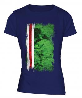 Ichkeria Grunge Flag Ladies T-Shirt