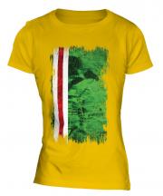 Ichkeria Grunge Flag Ladies T-Shirt