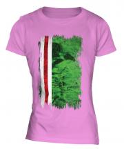 Ichkeria Grunge Flag Ladies T-Shirt
