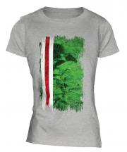 Ichkeria Grunge Flag Ladies T-Shirt