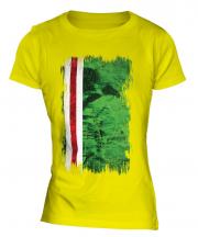 Ichkeria Grunge Flag Ladies T-Shirt