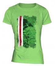 Ichkeria Grunge Flag Ladies T-Shirt