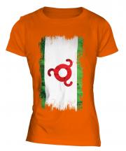 Ingushetia Grunge Flag Ladies T-Shirt