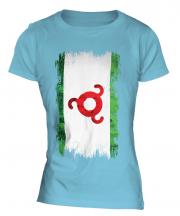 Ingushetia Grunge Flag Ladies T-Shirt
