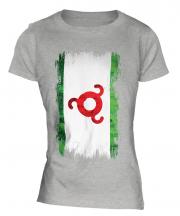 Ingushetia Grunge Flag Ladies T-Shirt
