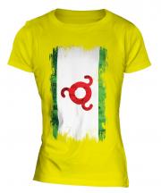 Ingushetia Grunge Flag Ladies T-Shirt