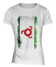Ingushetia Grunge Flag Ladies T-Shirt