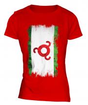 Ingushetia Grunge Flag Ladies T-Shirt