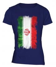 Iran Grunge Flag Ladies T-Shirt