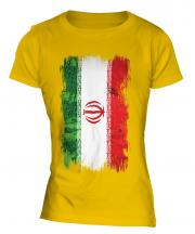 Iran Grunge Flag Ladies T-Shirt