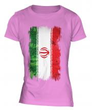 Iran Grunge Flag Ladies T-Shirt