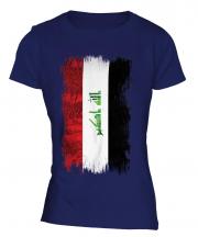 Iraq Grunge Flag Ladies T-Shirt