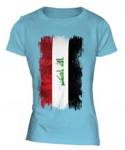 Iraq Grunge Flag Ladies T-Shirt
