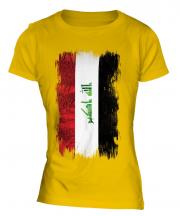 Iraq Grunge Flag Ladies T-Shirt