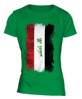 Iraq Grunge Flag Ladies T-Shirt