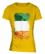 Ireland Grunge Flag Ladies T-Shirt