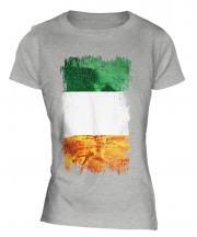 Ireland Grunge Flag Ladies T-Shirt