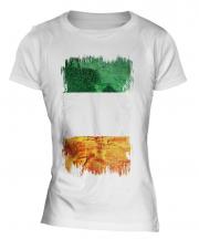 Ireland Grunge Flag Ladies T-Shirt
