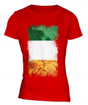 Ireland Grunge Flag Ladies T-Shirt