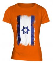 Israel Grunge Flag Ladies T-Shirt
