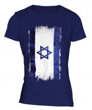 Israel Grunge Flag Ladies T-Shirt