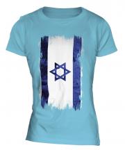Israel Grunge Flag Ladies T-Shirt