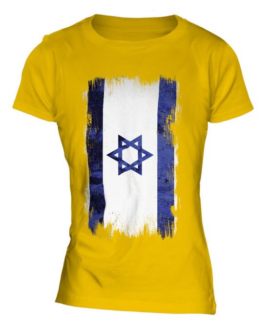 Israel Grunge Flag Ladies T-Shirt
